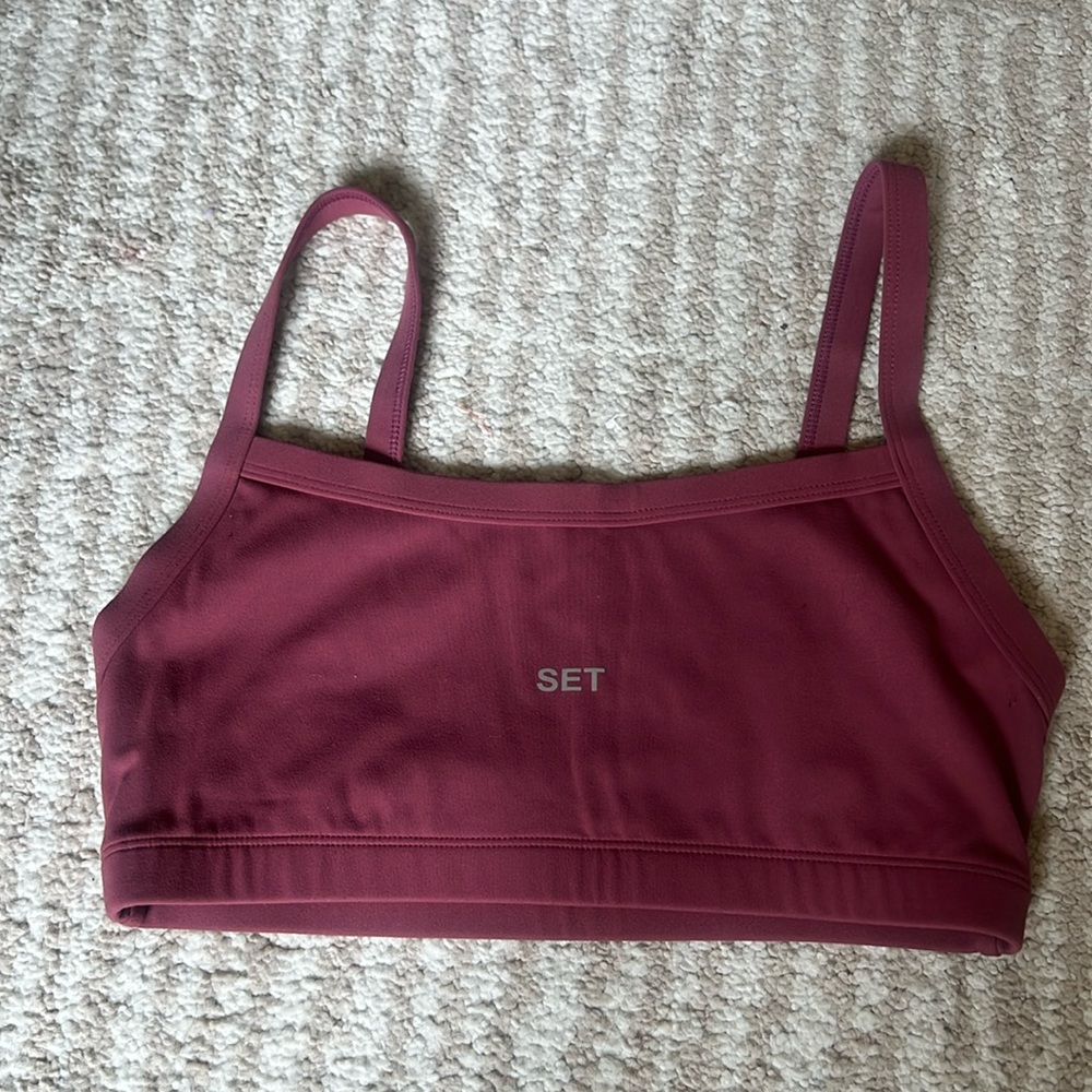 Set active Sport Body Bra in M in Mauve worn 2x